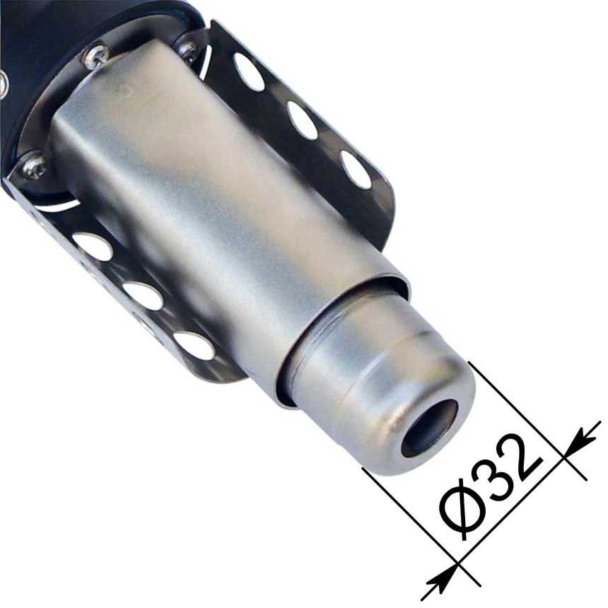 Сварочный фен ADR tools LABOR S-MINI-1600W - диаметр для насадок Сварочный фен ADR tools LABOR S-MINI-1600W - диаметр для насадок