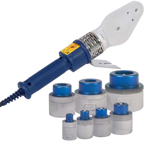 DYTRON D03982 Set P-4a 850W TW PROFI blue (16-63) утюг для пайки труб и насадки