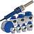 DYTRON D04967 Set P-4b 650W TW Plus PROFI blue (16-63, 100) полипропиленовый паяльник с насадками